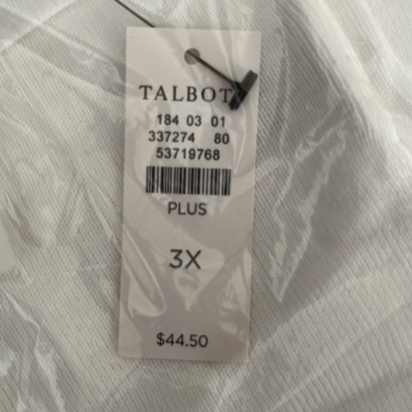 Talbots Kelly Shell Sweater Tank White NWT - Picture 4 of 4
